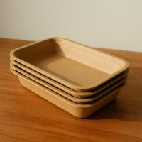Vaschette basse in cartone, 4 pezzi